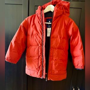 Jacadi Paris Red Puffer Jacket – Size 6 Years – Unisex ❤️
